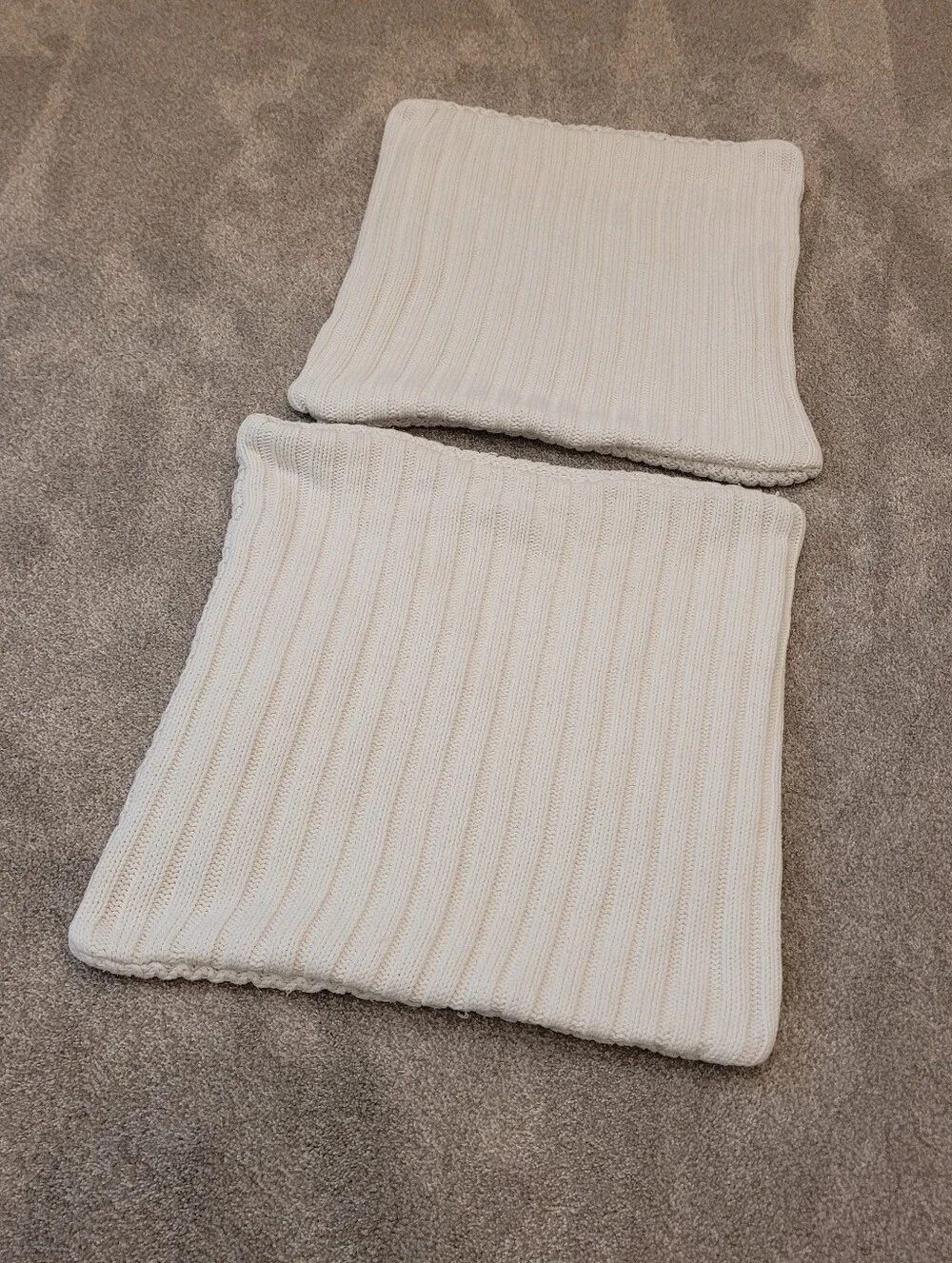 Pottery Barn Textured Crochet Pillow Cases Set Of 2 18